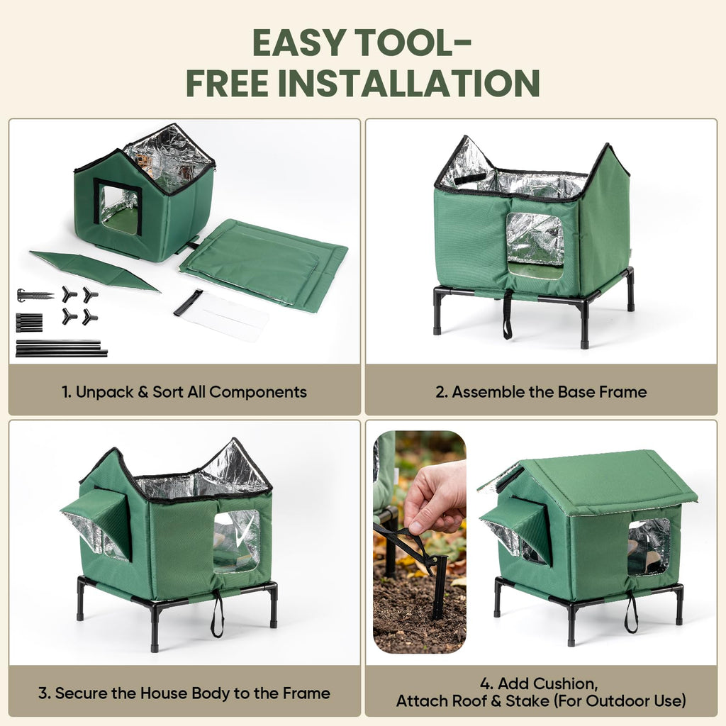 Weatherproof Insulated Cat Shelter G147