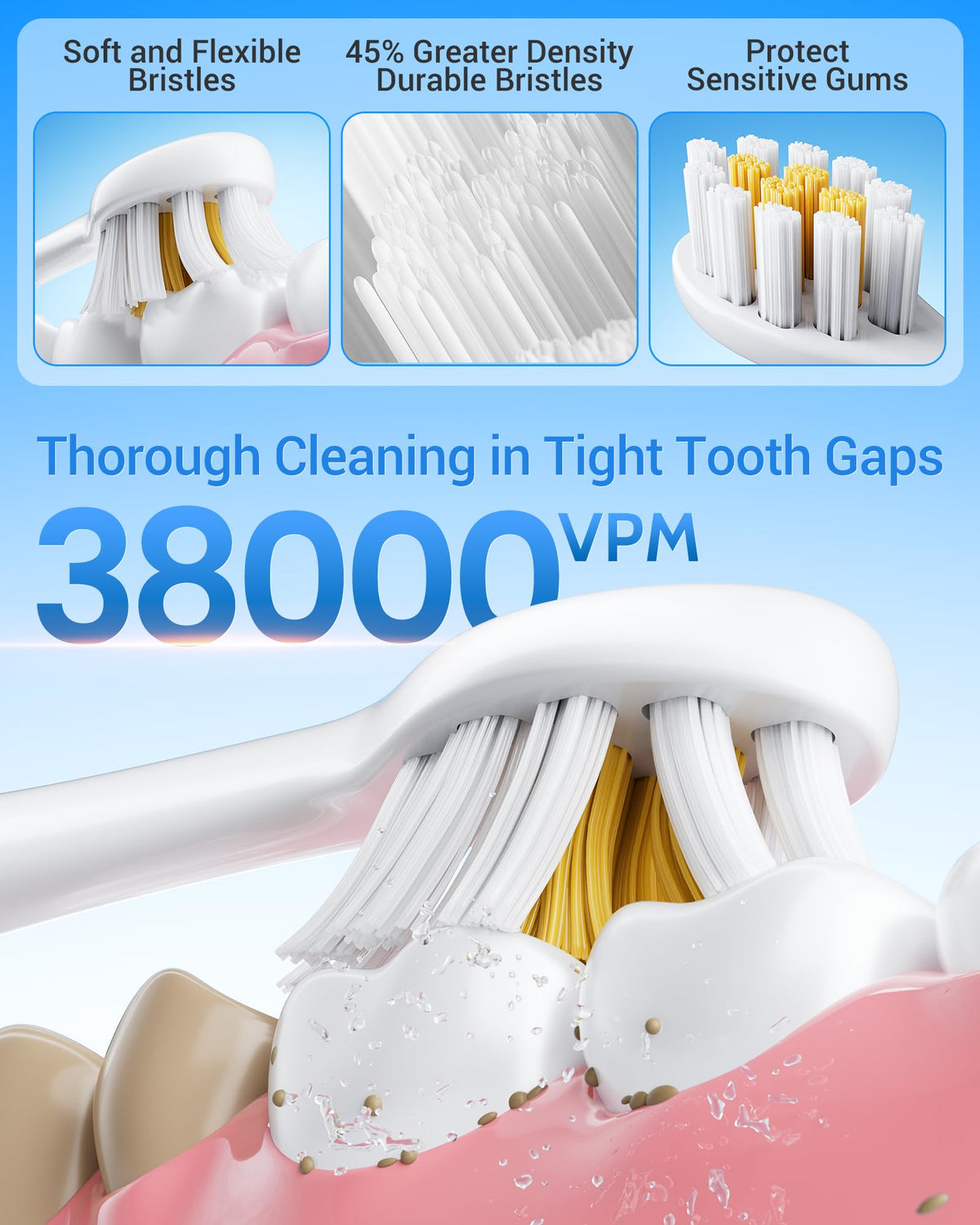 2 Pack Electric Toothbrush with 12 Replacement Heads A29940