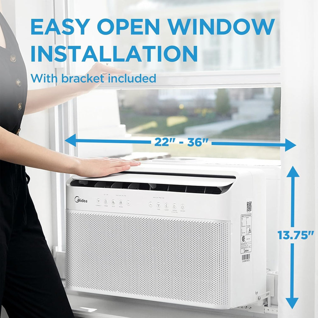 12,000 BTU U-Shaped Smart Inverter Window Air Conditioner L68838