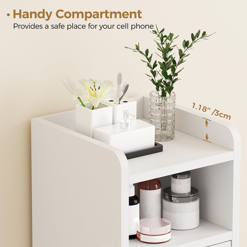 Small 2 Doors Narrow Bathroom Storage Cabinet A338779