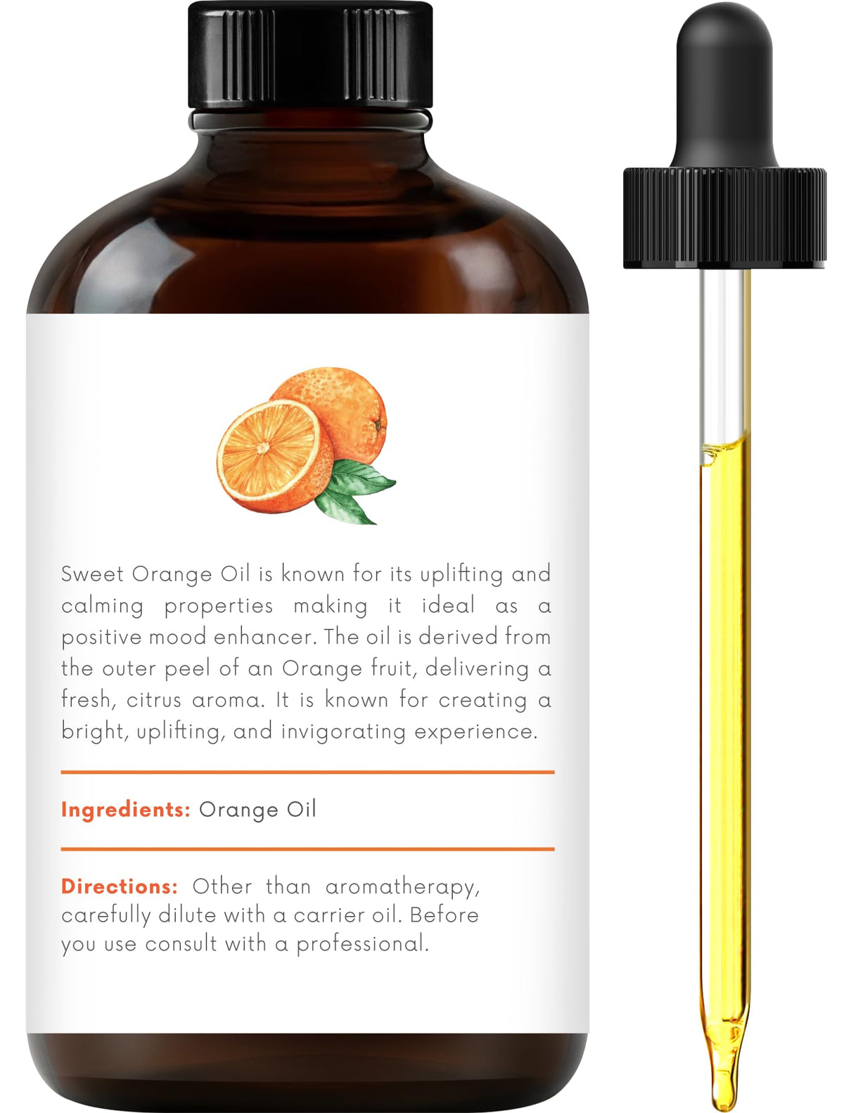 100% Pure & Natural Orange, Lavender, Peppermint Essential Oil Blend 4 Fl. Oz M236