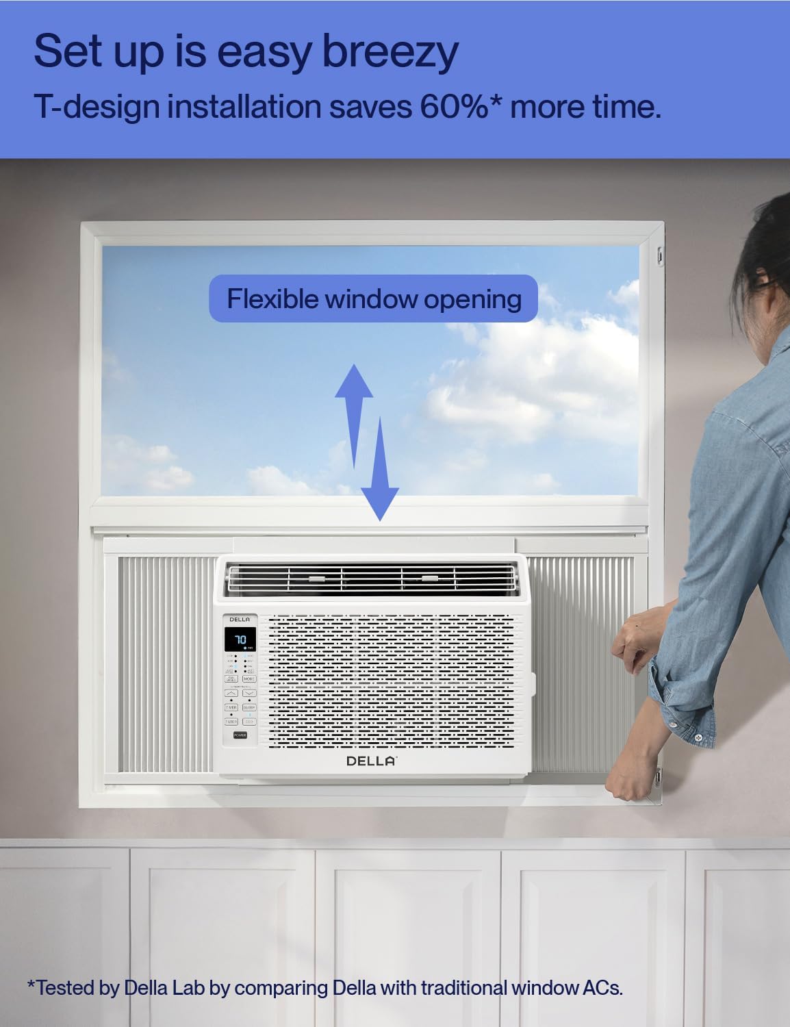 6000 BTU Window Air Conditioner with Dehumidifier and Fan H116004