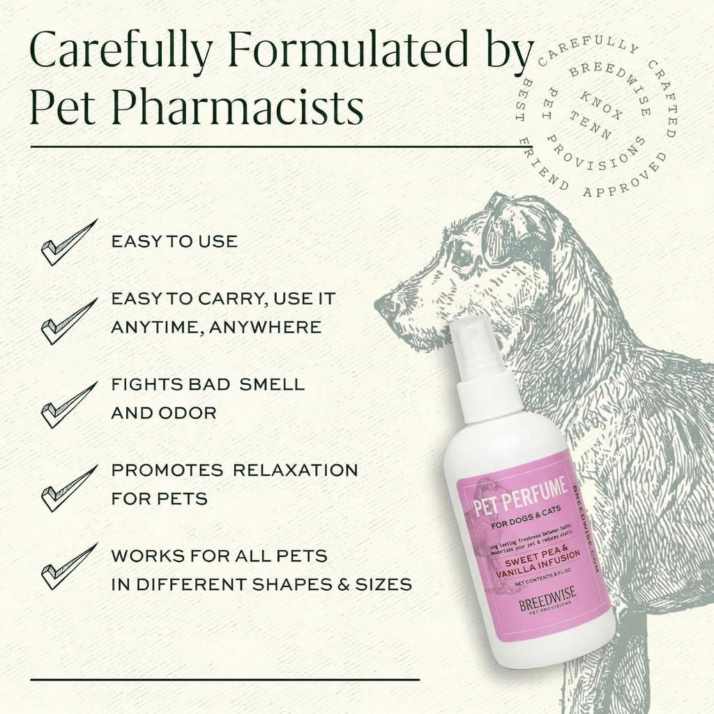 Sweet Pea & Vanilla Dog Perfume Spray 8 Oz Q214