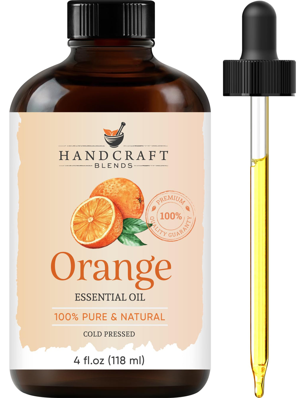 100% Pure & Natural Orange, Lavender, Peppermint Essential Oil Blend 4 Fl. Oz M236