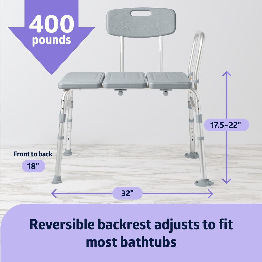 Adjustable Transfer Bench with Slip-resistant Feet Z3149