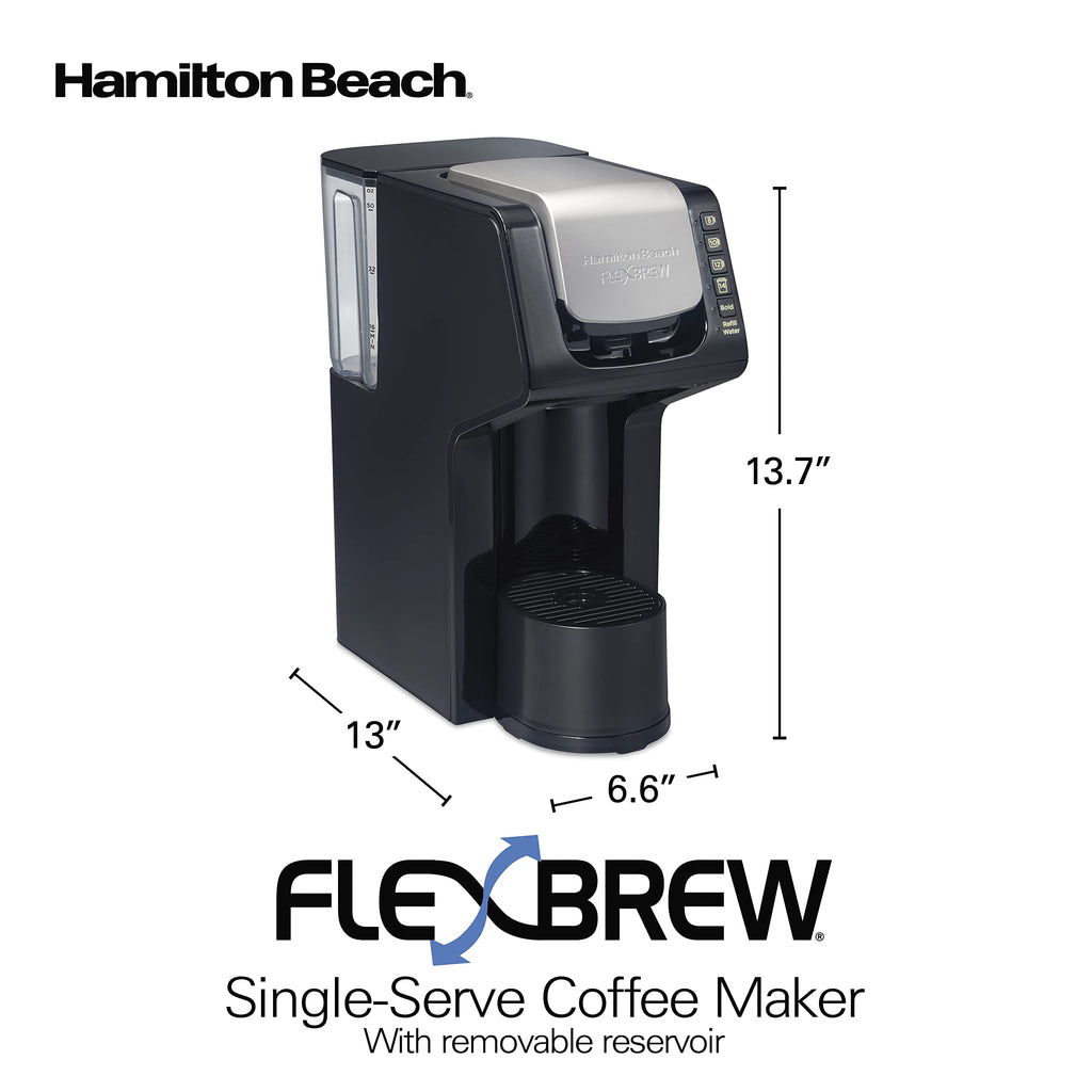 Single-Serve Coffee Maker with Removable Reservoir, Black G411