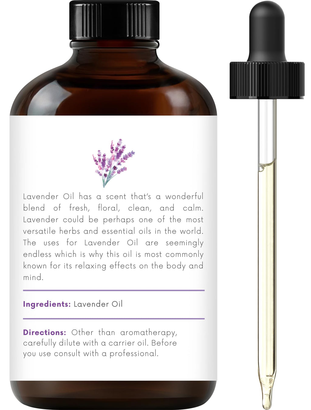 100% Pure & Natural Orange, Lavender, Peppermint Essential Oil Blend 4 Fl. Oz M236