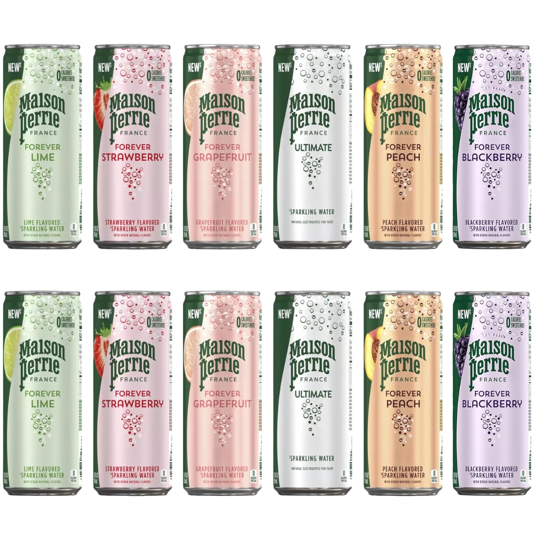 Flavored Carbonated Mineral Water Variety Pack 12 Count P571