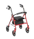 Red Rollator Walker with Seat I584