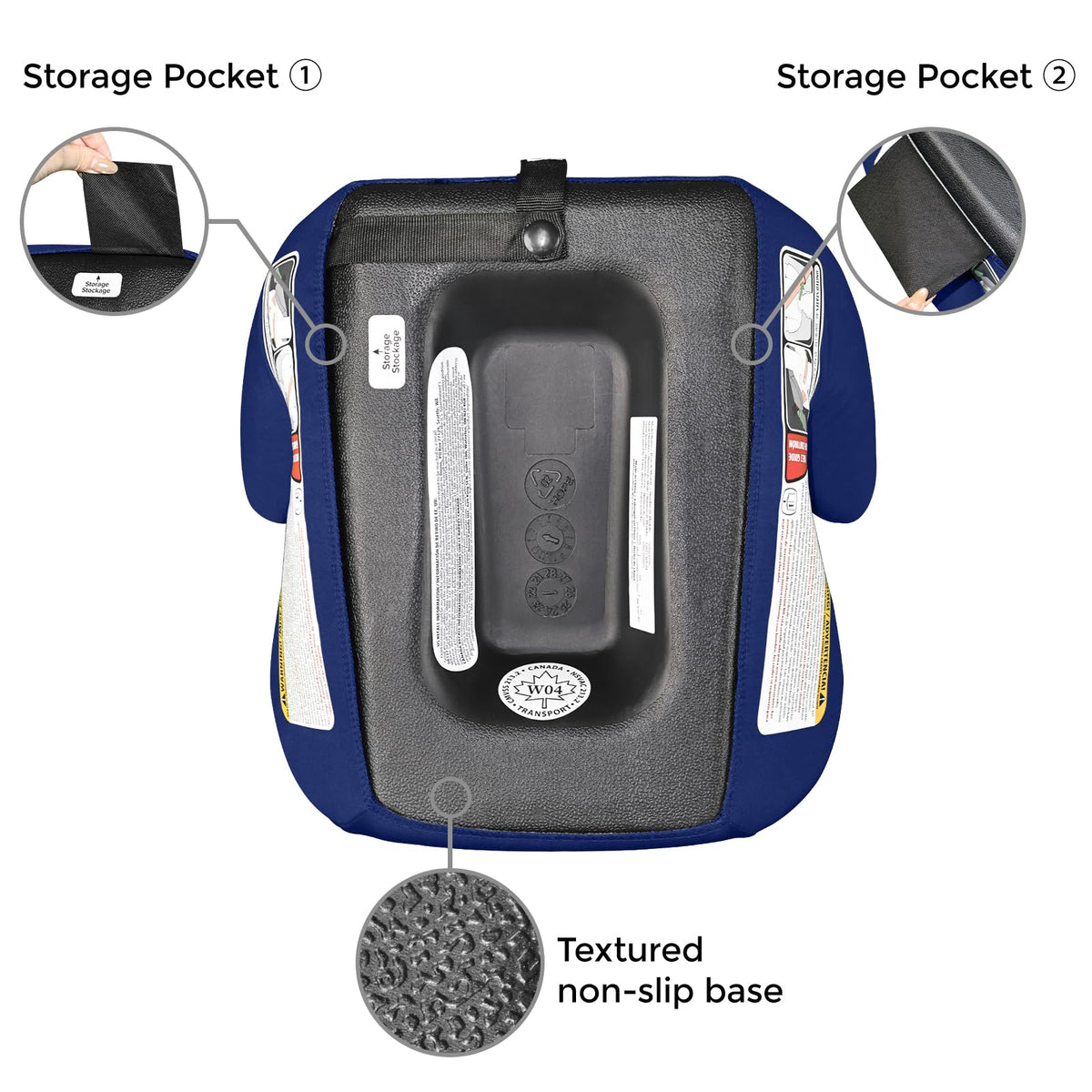 Backless Booster Car Seat, 40-100 lbs G4111