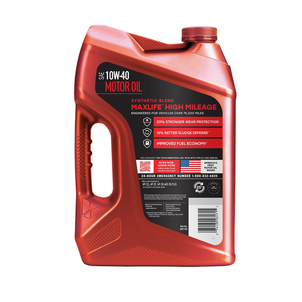10W-40 Synthetic Blend Motor Oil 5 QT G27941
