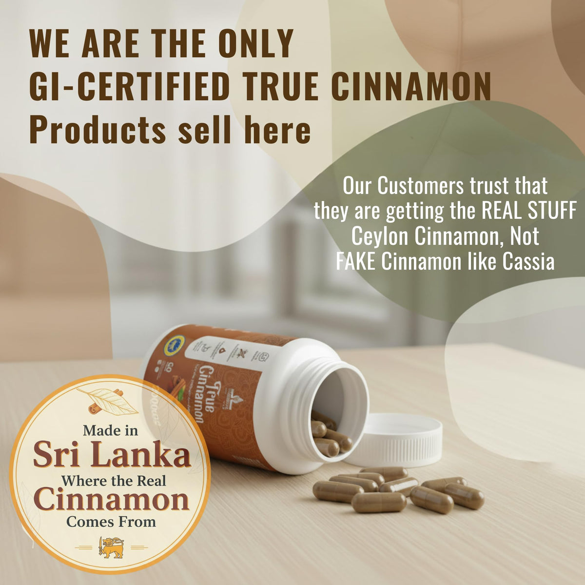 Pure Ceylon Cinnamon Capsules, 2,000mg, Non-GMO, Gluten-Free U9977