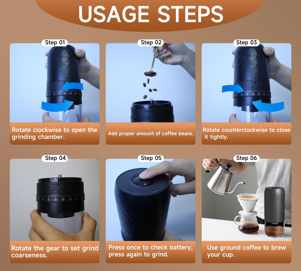 Cordless Burr Coffee Grinder A66495