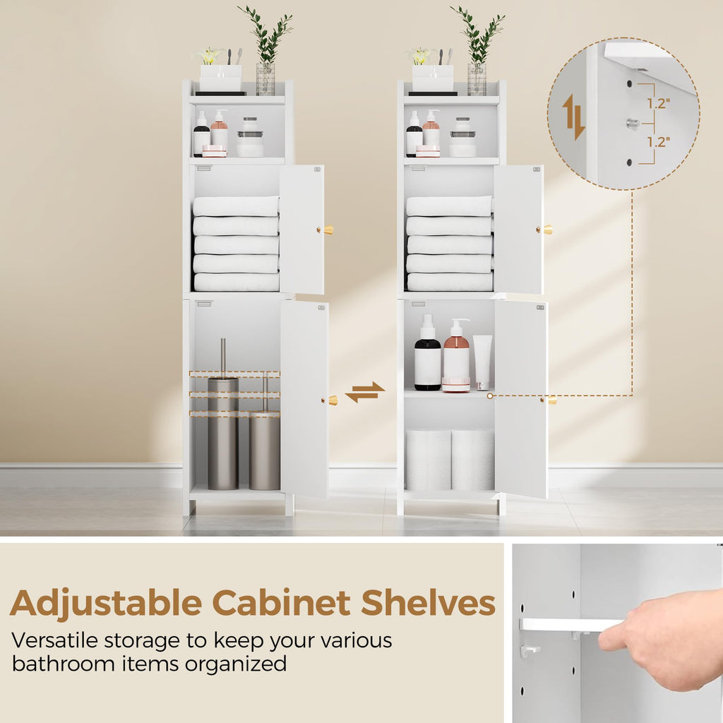 Small 2 Doors Narrow Bathroom Storage Cabinet A338779
