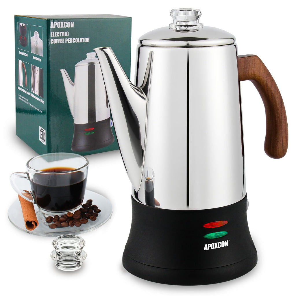 Electric Stainless Steel Coffee Percolator 8 Cup S6220