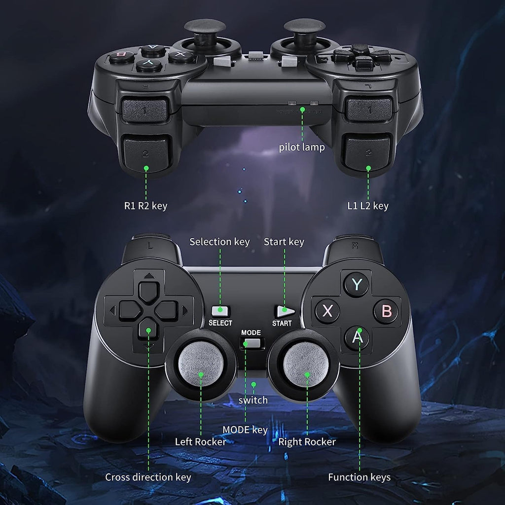 Retro Game Console Plug and Play 4K HDMI 15 Classic Emulators Dual 2.4G Wireless Controllers G155