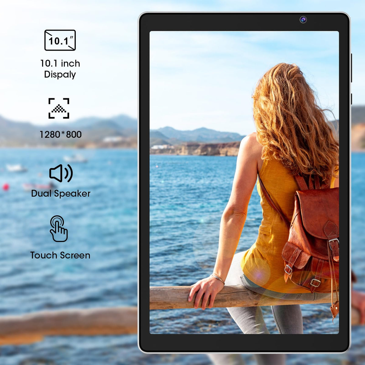 10 Inch Android Tablet 2GB RAM 32GB Storage Silver S2317