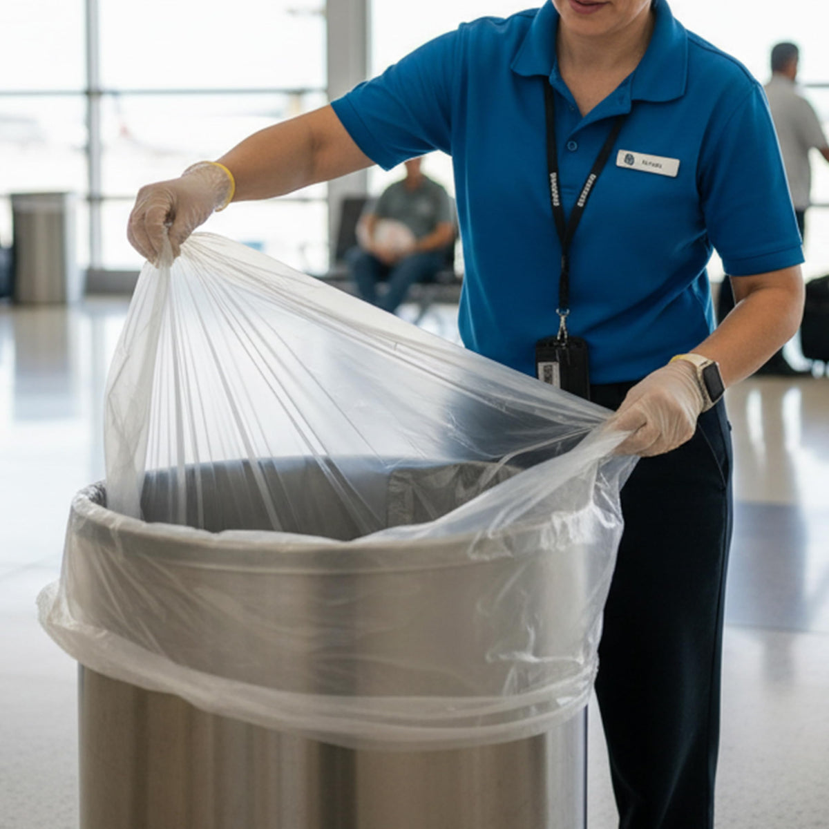 Clear 40-45 Gallon Trash Can Liners A964729