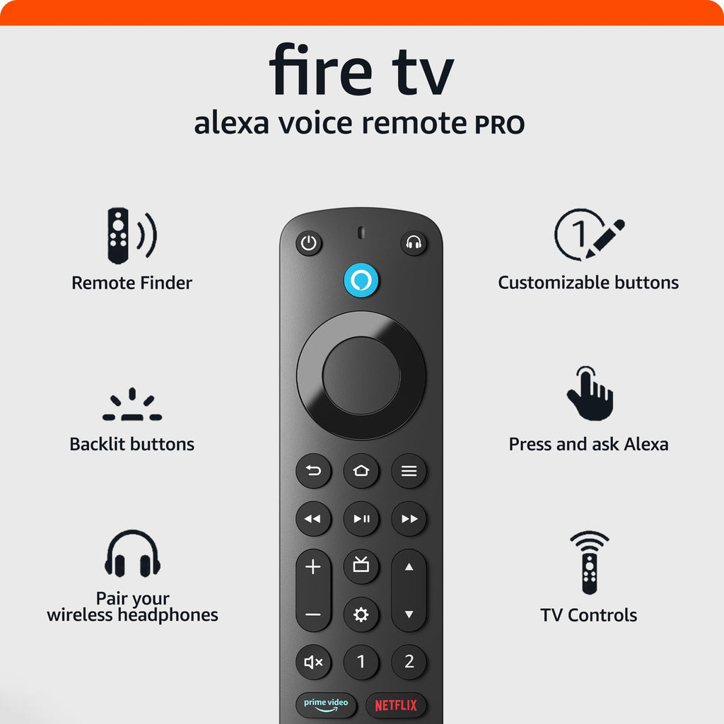 Alexa Voice Remote Pro with Remote Finder and Backlit Buttons F988997