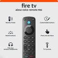 Alexa Voice Remote Pro with Remote Finder and Backlit Buttons F988997