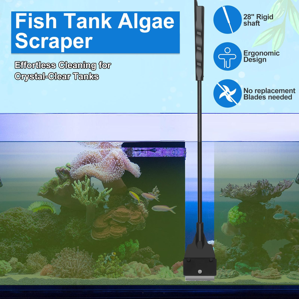 Fish Tank Cleaning Kit Set of 4 Pieces J558