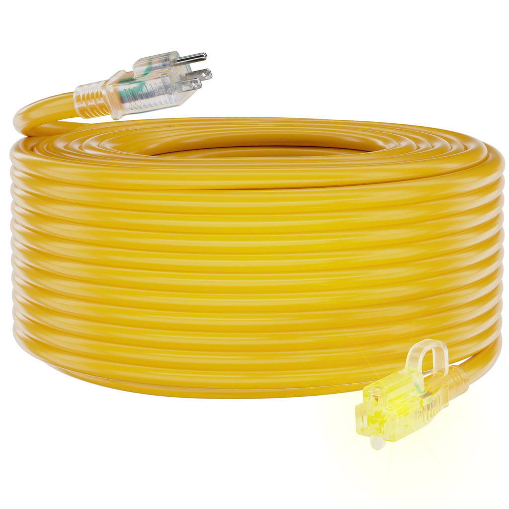 12/3 Gauge Heavy Duty Outdoor Extension Cord 100 FT Waterproof N567017