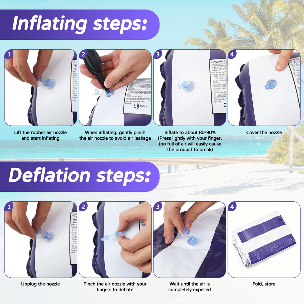 4 Pack Inflatable Pool Floats I860