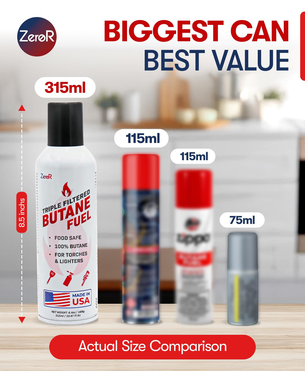 Butane Fuel Refill 10.67 fl oz 12 Cans R38926