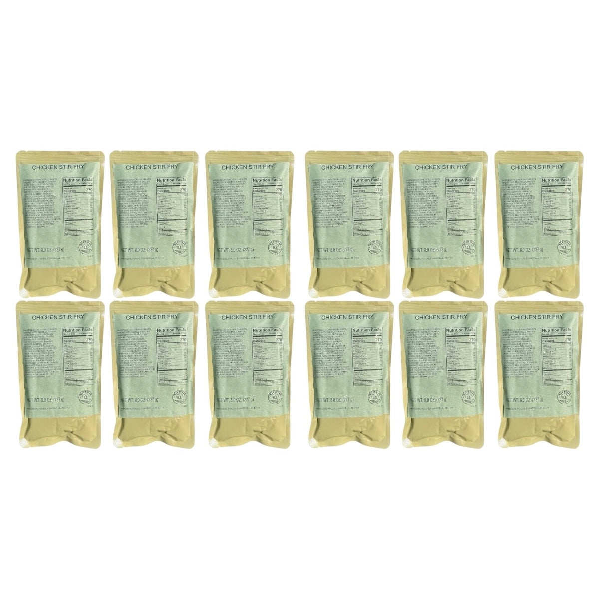 12 Pack Chicken Stir Fry Meal-Ready-to-Eat Entree W531226