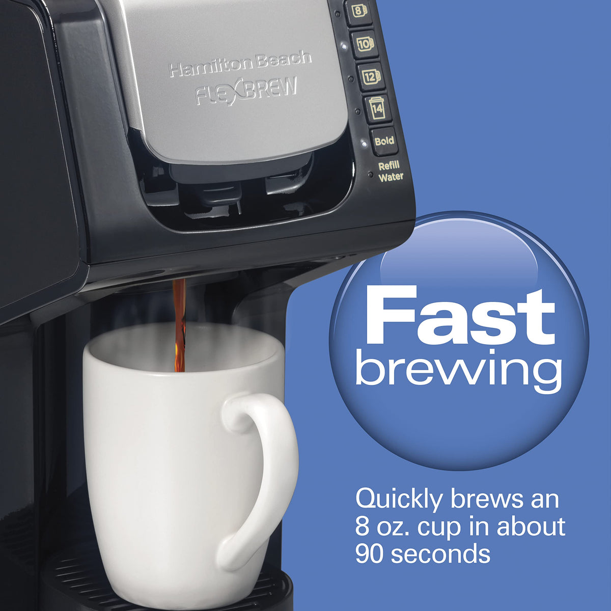 Single-Serve Coffee Maker with Removable Reservoir, Black G411