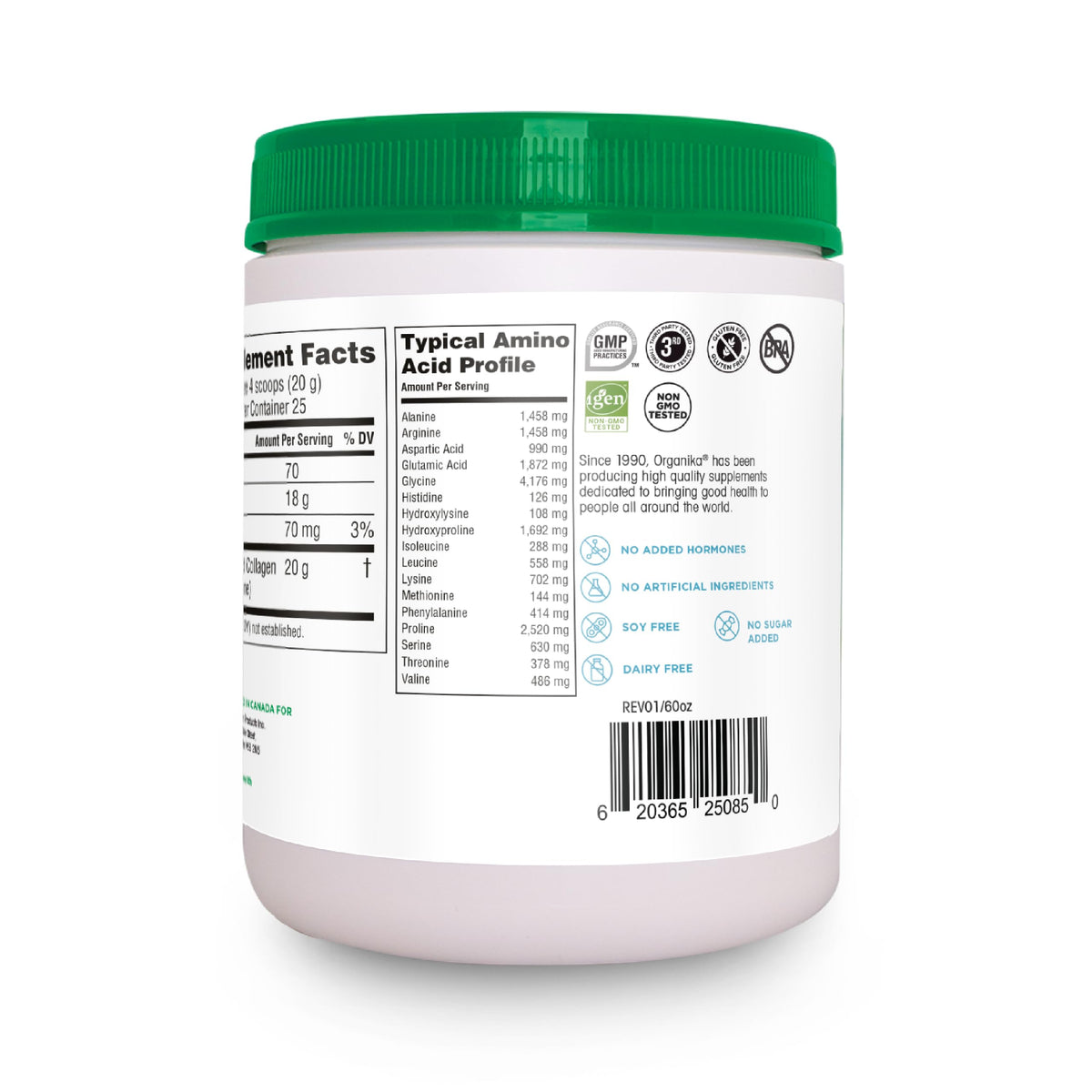 Hydrolyzed Collagen Peptides Powder 1.1 Pounds O6181