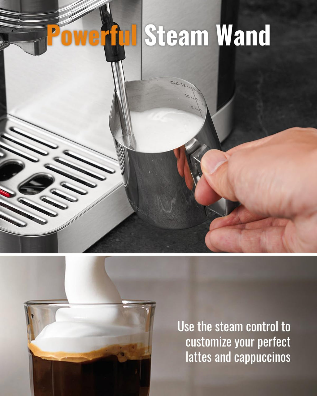 20 Bar Espresso Machine with Milk Frother and Touchscreen P382860