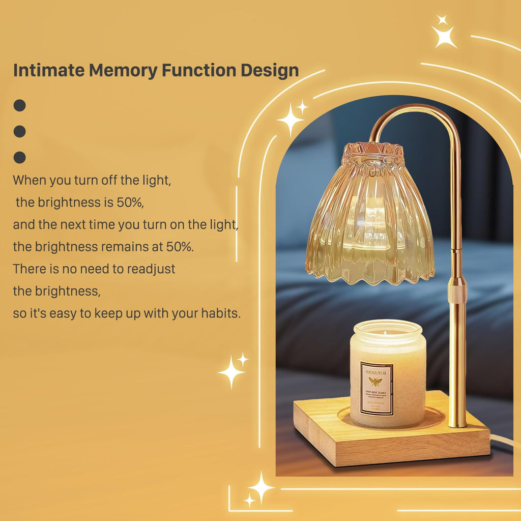 Dual Bulbs Dimmable Adjustable Height Candle Warmer V979944