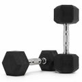 Rubber Coated Hex Dumbbells H5959