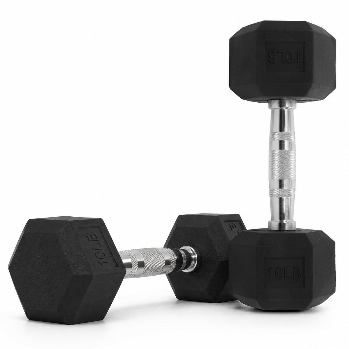 Rubber Coated Hex Dumbbells H5959