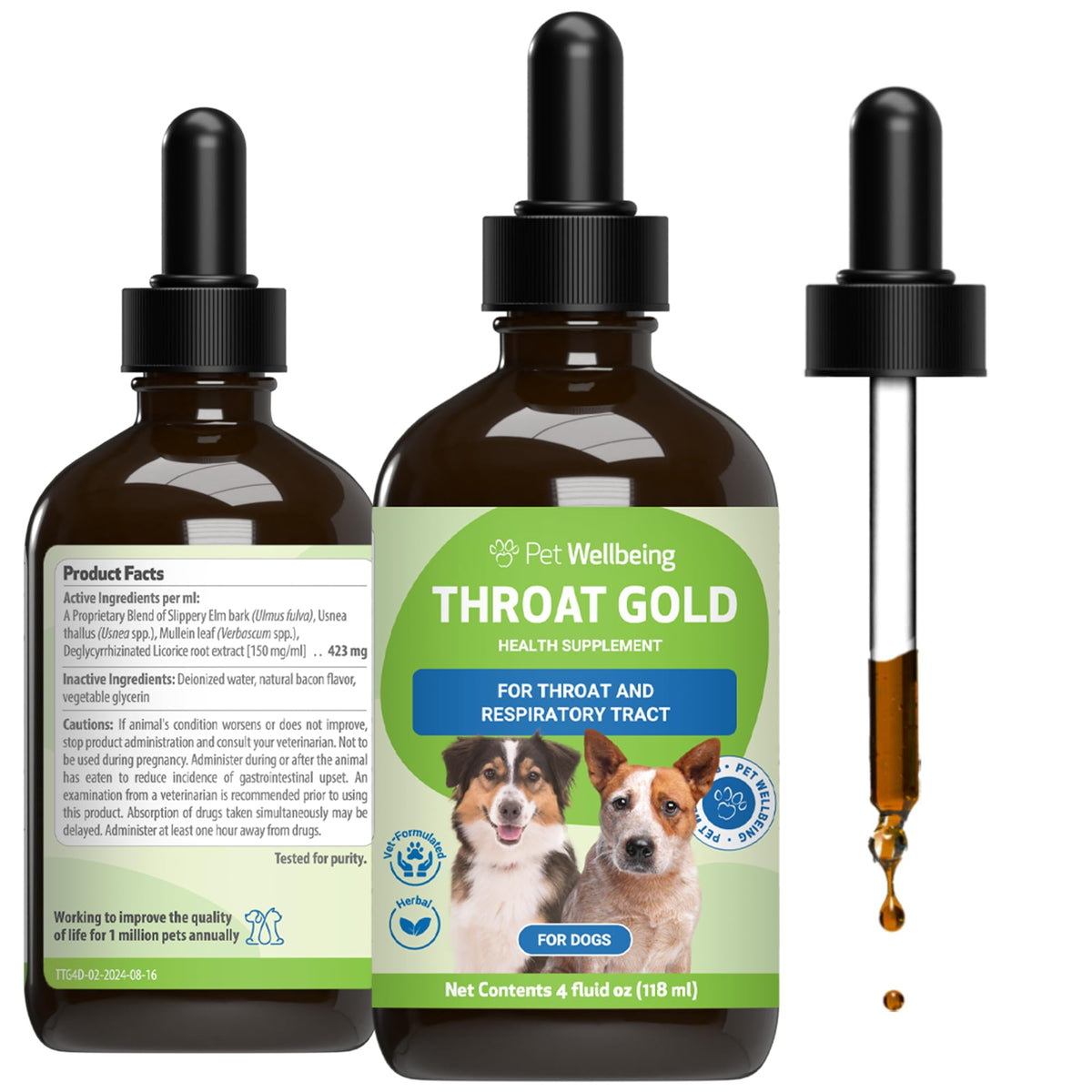 Throat Discomfort & Immune Care for Dogs, 4 oz G291