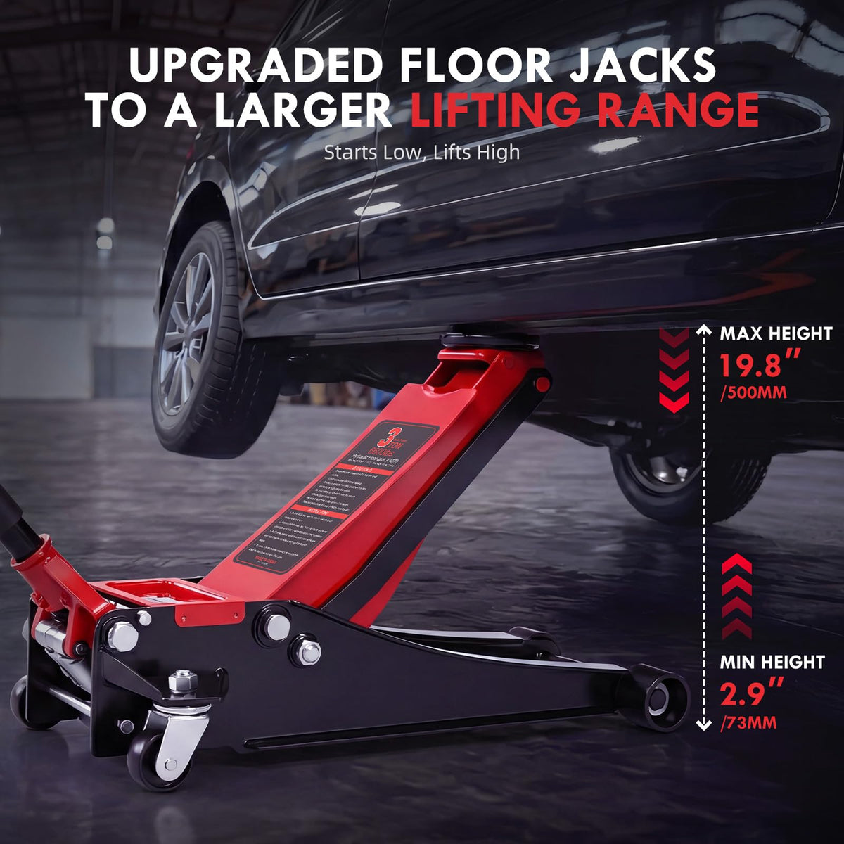 3 Ton Low Profile Hydraulic Floor Jack T358093