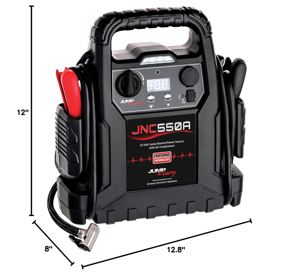 1100 Peak Amp Jump Starter with Air Compressor V44780