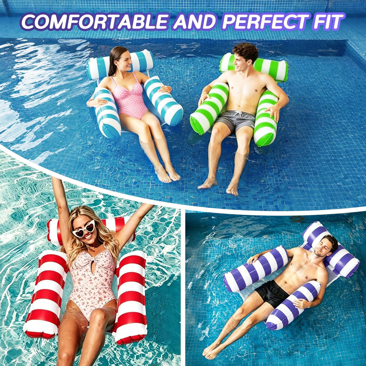4 Pack Inflatable Pool Floats I860