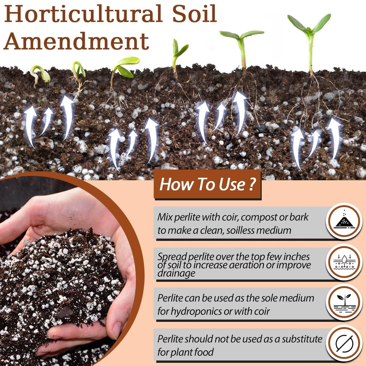 4QT Organic Horticultural Perlite Soil Amendment W988813