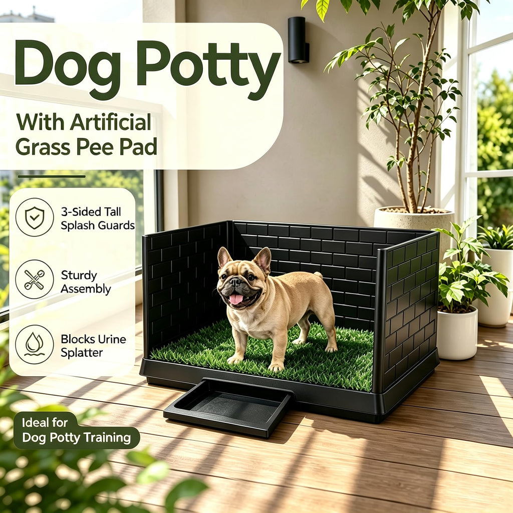 30"×20" Artificial Grass Dog Potty Tray X81197