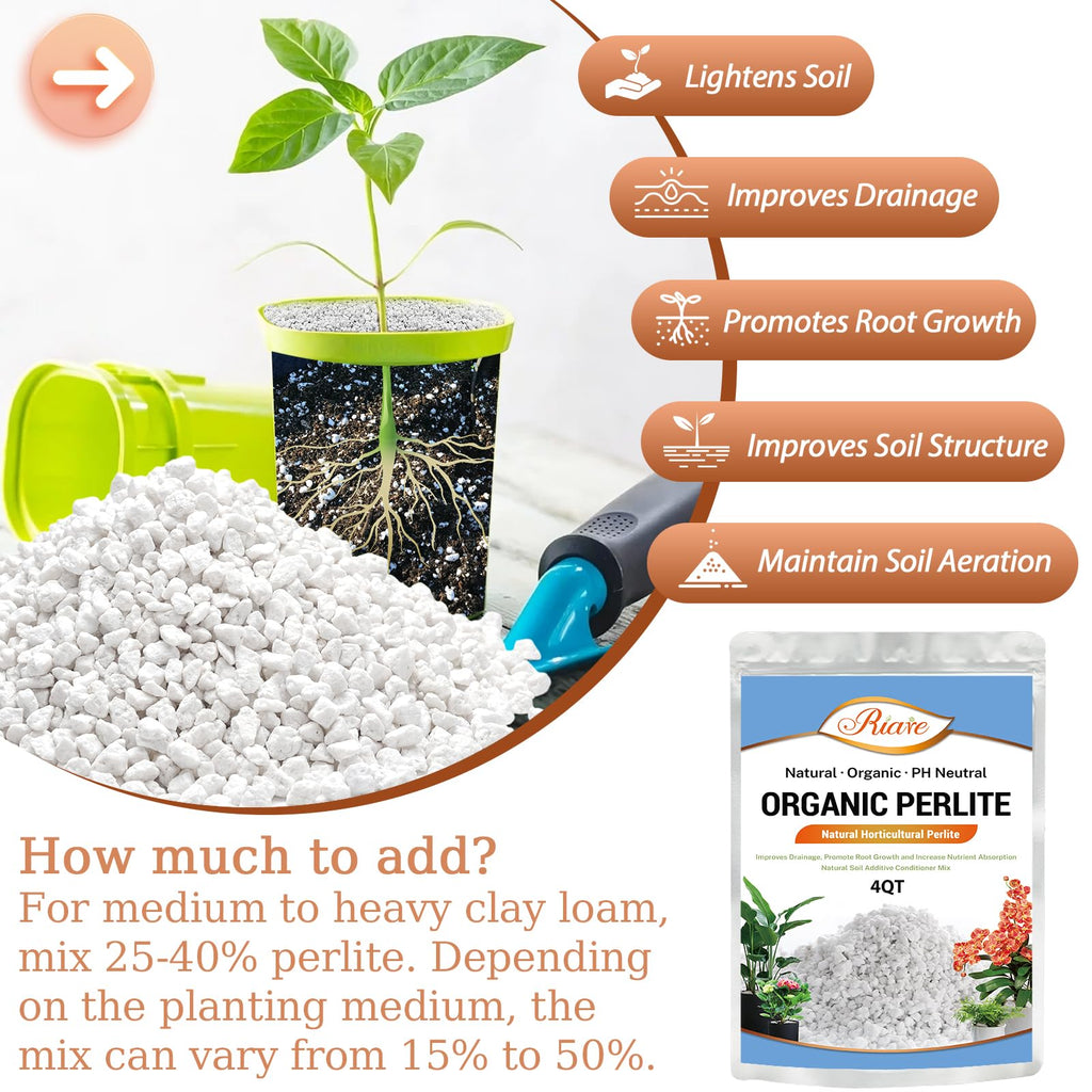 4QT Organic Horticultural Perlite Soil Amendment W988813