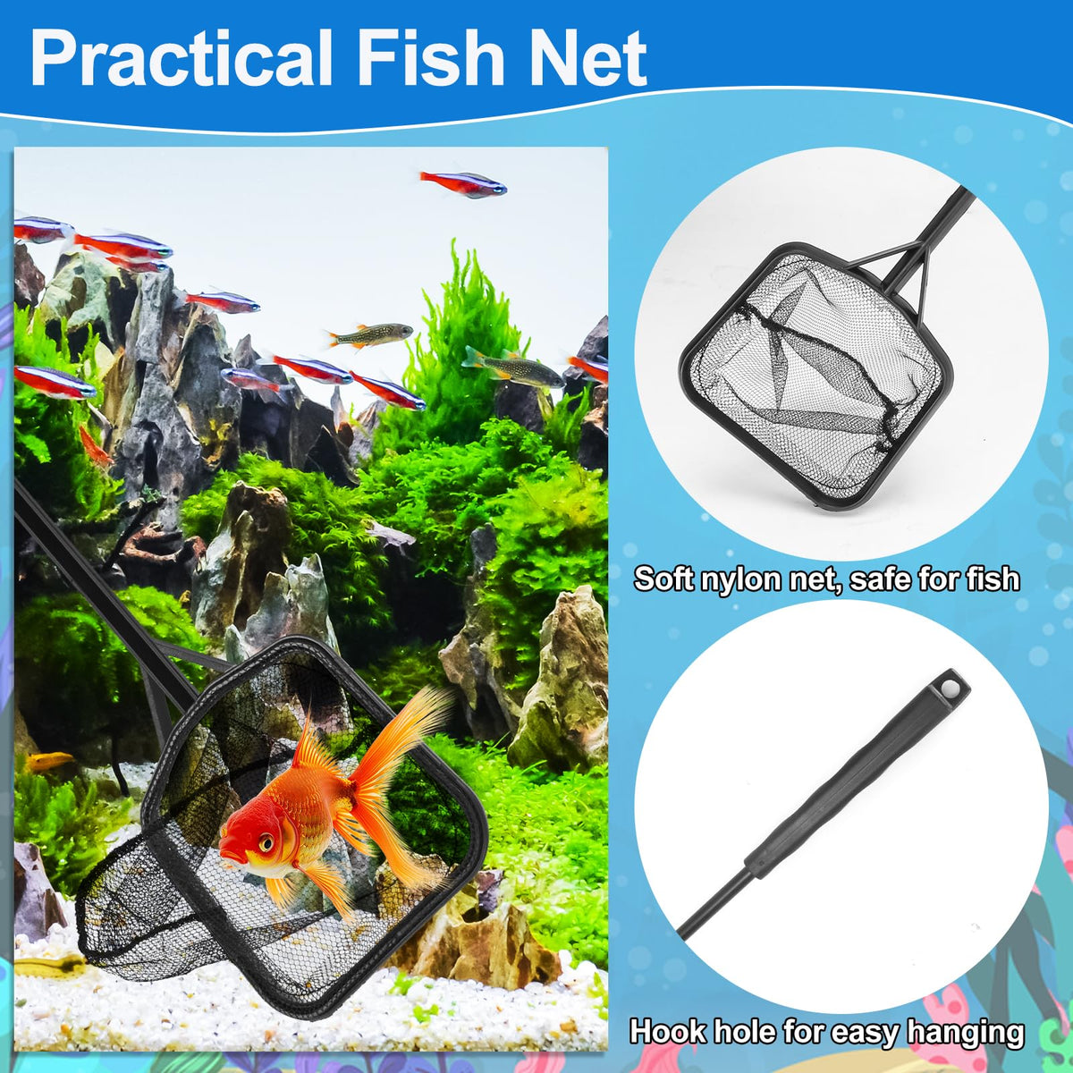 Fish Tank Cleaning Kit Set of 4 Pieces J558
