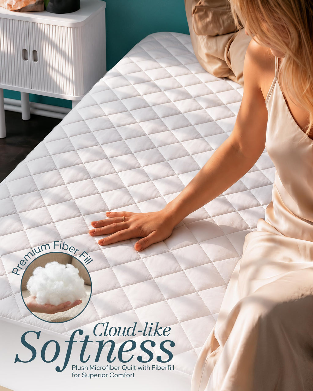 Quilted Mattress Pad with 16" Deep Pocket M2755