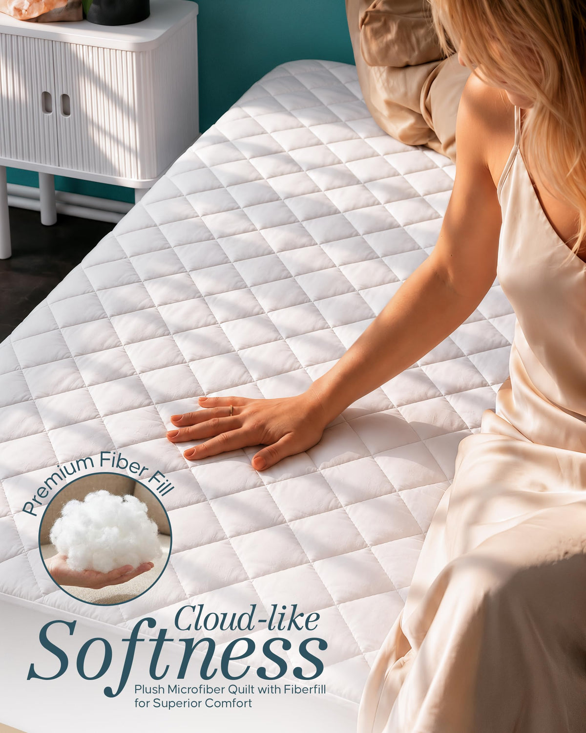 Quilted Mattress Pad with 16" Deep Pocket M2755