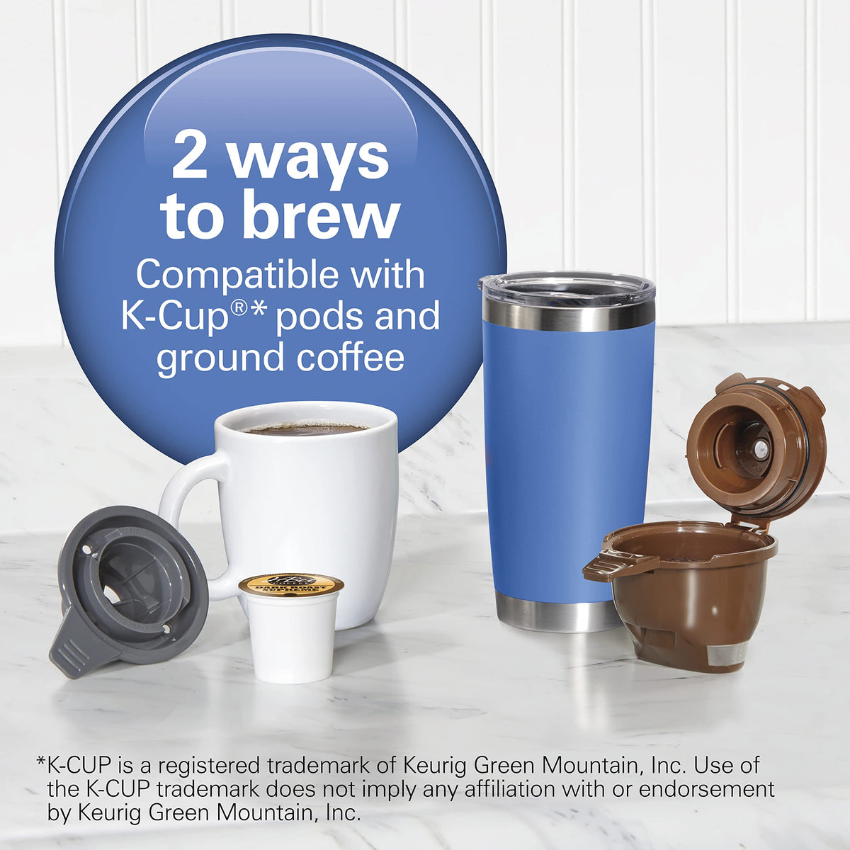 Single-Serve Coffee Maker with Removable Reservoir, Black G411