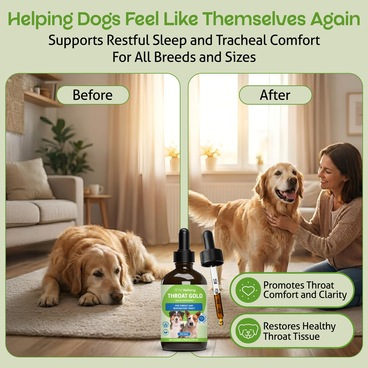 Throat Discomfort & Immune Care for Dogs, 4 oz G291