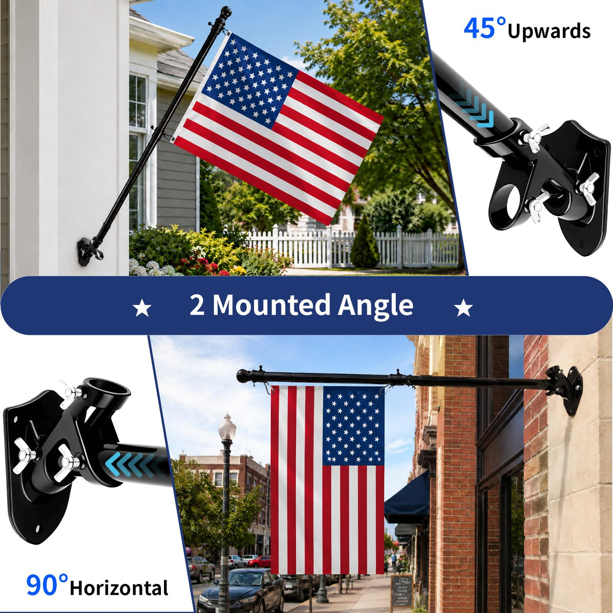 Heavy Duty Aluminum Flag Pole Holder 1 Pack M208147