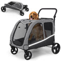 Extra Large Foldable Dog Stroller with Pocket, Up to 130 lbs I560879