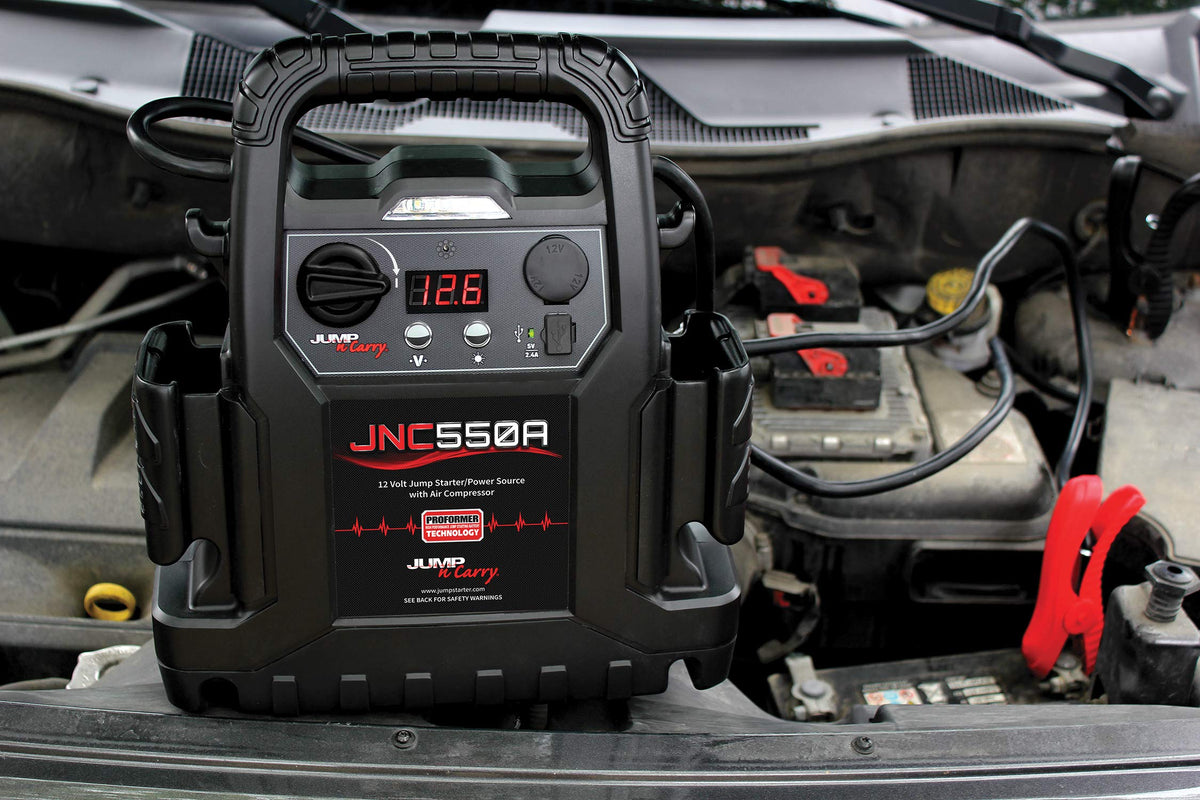 1100 Peak Amp Jump Starter with Air Compressor V44780